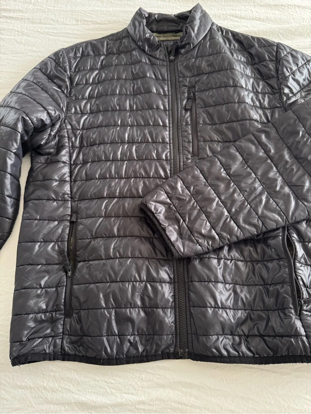 Vintage J.Crew 3-in-1 System Quilted Puffer Jacket Black Mens L
